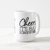 コーヒおもしろいー好き – 応援!どこかで8時だ コーヒーマグカップ (正面右)