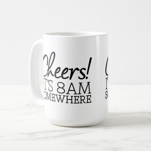 コーヒおもしろいー好き – 応援!どこかで8時だ コーヒーマグカップ (正面左)