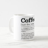 コーヒおもしろいー定義 コーヒーマグカップ (正面左)