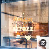 コーヒおもしろいー屋さん気には何人いたか ウィンドウサイン (カフェ窓)