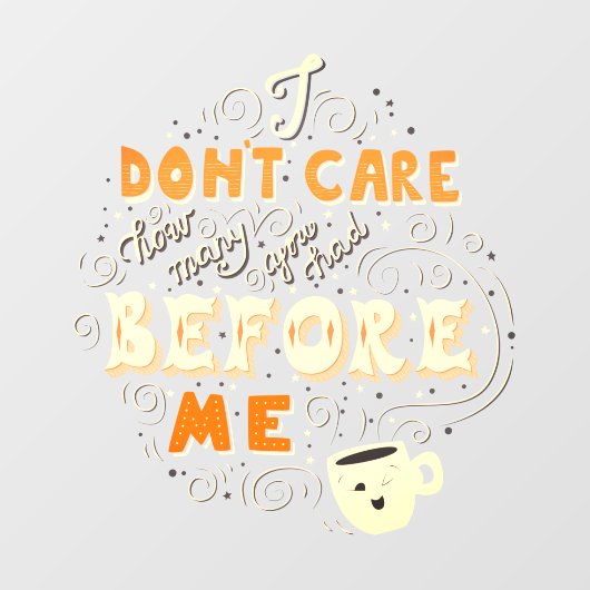 コーヒおもしろいー屋さん気には何人いたか ウィンドウサイン (シート)