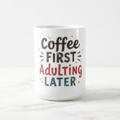 コーヒおもしろいー引用文コーヒー最初の姦淫 コーヒーマグカップ (中央)