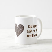 コーヒおもしろいー引用文 コーヒーマグカップ (正面右)