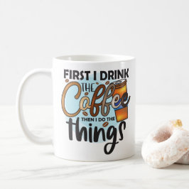 コーヒおもしろいー引用文 コーヒーマグカップ