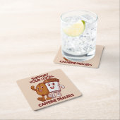 コーヒおもしろいー引用文 スクエアペーパーコースター (インサイチュ)