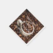 コーヒおもしろいー引用文 スタンダードカクテルナプキン (角)