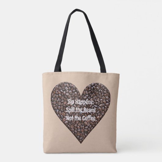 コーヒおもしろいー引用文 トートバッグ (裏面)