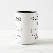 コーヒおもしろいー引用文、恋人、コーヒーマグ マグカップ (中央)