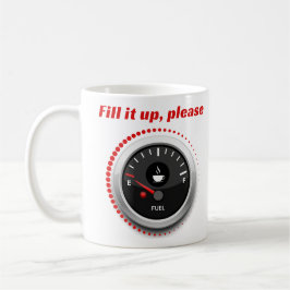 コーヒおもしろいー引用文「満たす」燃料 コーヒーマグカップ