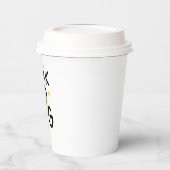 コーヒおもしろいー引用文Lキュイミニマル考えビック 紙コップ (左)