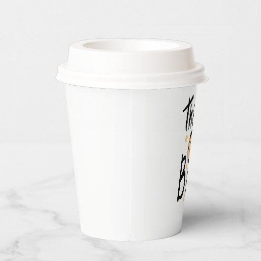 コーヒおもしろいー引用文Lキュイミニマル考えビック 紙コップ (右)