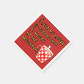 コーヒおもしろいー愛好家のことわざ又は引用文 スタンダードカクテルナプキン (角)