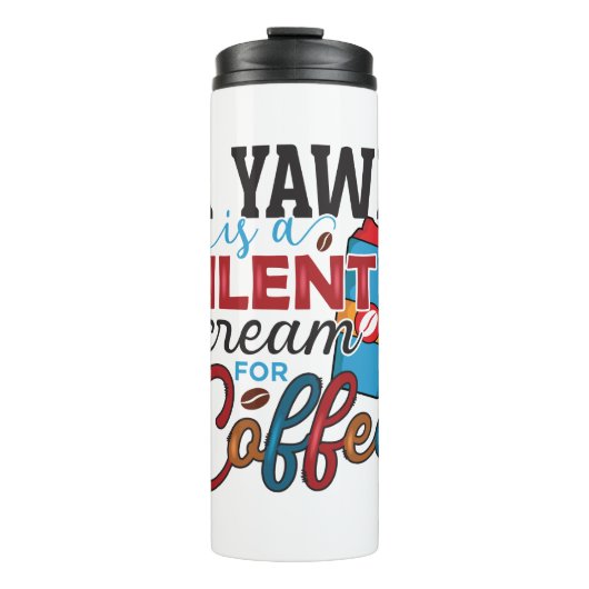 コーヒおもしろいー愛好家のためのユーモアのコーヒー引用文Them タンブラー (正面)