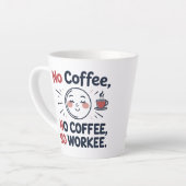 コーヒおもしろいー愛好家のためのラテマグカップ カフェラテマグ (左アングル)