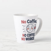 コーヒおもしろいー愛好家のためのラテマグカップ カフェラテマグ (右アングル)