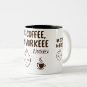コーヒおもしろいー愛好家のための2トーンのマグカップ ツートーンマグカップ (正面右)