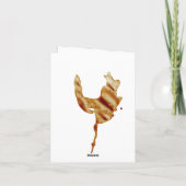 コーヒおもしろいー愛好家のラテの願い カード (裏面)