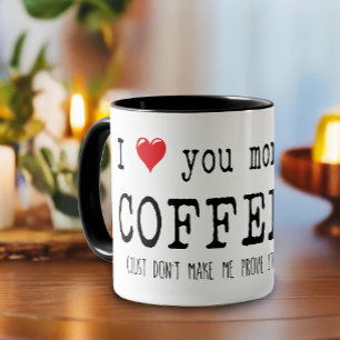 コーヒおもしろいー愛好家タイポグラフィ マグカップ