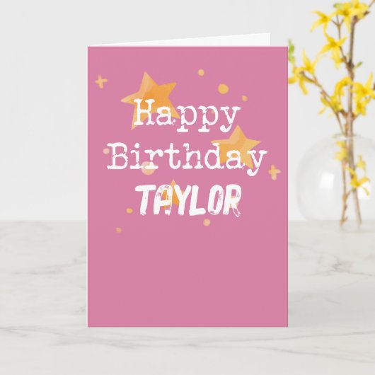 コーヒおもしろいー愛好家ピンクの同僚誕生日 カード (黄色い花)