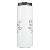 コーヒおもしろいー愛好家皮肉タイポグラフィ引用文 タンブラー (裏面)