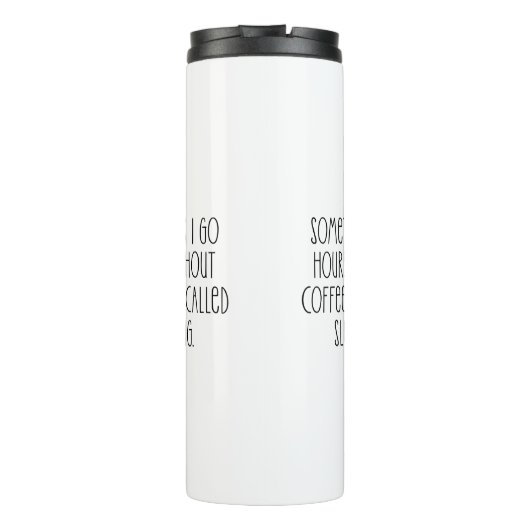 コーヒおもしろいー愛好家皮肉タイポグラフィ引用文 タンブラー (裏面)