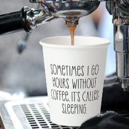 コーヒおもしろいー愛好家皮肉タイポグラフィ引用文 紙コップ