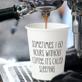 コーヒおもしろいー愛好家皮肉タイポグラフィ引用文 紙コップ