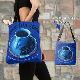 コーヒおもしろいー消費チームタイポグラフィカスタム トートバッグ