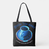 コーヒおもしろいー消費分隊タイポグラフィカスタム トートバッグ (裏面)