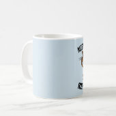 コーヒおもしろいー猫マグカップ「右ニャーが必要」 コーヒーマグカップ (正面左)