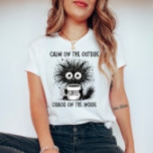 コーヒおもしろいー猫 – 屋外で落ち着き、混沌 Tシャツ