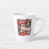 コーヒおもしろいー群集マンガの動物ファンが登場 カフェラテマグ (右)