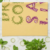 コーヒおもしろいー自撮り引用文デザイン キッチンタオル (折り畳み)