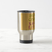 コーヒおもしろいー自撮り引用文デザイン トラベルマグ (中央)