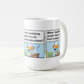 コーヒおもしろいー航空ユーモアマグ コーヒーマグカップ (正面右)