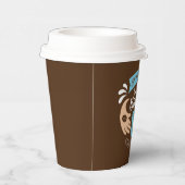 コーヒおもしろいー語アート紙カップ 紙コップ (右)