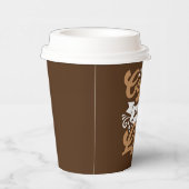 コーヒおもしろいー語アート紙カップ 紙コップ (右)