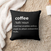 コーヒおもしろいー辞書の定義 クッション (ブランケット)