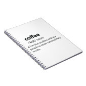 コーヒおもしろいー辞書の定義 ノートブック (右側)