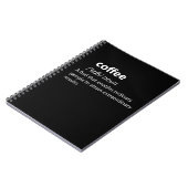 コーヒおもしろいー辞書の定義 ノートブック (左側)