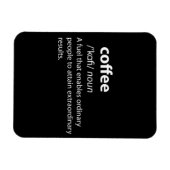 コーヒおもしろいー辞書の定義 マグネット (横)