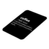 コーヒおもしろいー辞書の定義 マグネット (左側)