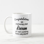 コーヒおもしろいー離れ・マグカップの共同作業者への贈り物 コーヒーマグカップ (左)