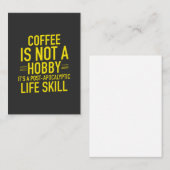 コーヒおもしろいー コーリングカード (正面/裏面)