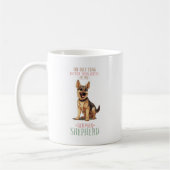 コーヒおもしろいー・ドイツの羊飼いより良い コーヒーマグカップ (左)