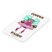 コーヒおもしろいー・フェアリーFleximagnet マグネット (左側)