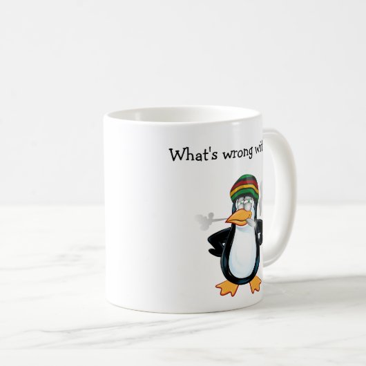 コーヒおもしろいー・マグがどうかしたのカスタマイズ? コーヒーマグカップ (正面右)