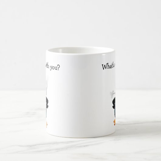 コーヒおもしろいー・マグがどうかしたのカスタマイズ? コーヒーマグカップ (中央)