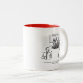 コーヒおもしろいー・ワークプレイスのユーモア・マグ ツートーンマグカップ (正面右)