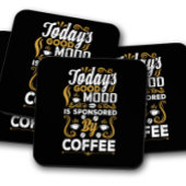 コーヒおもしろいー「今日の気分」 | コーヒユーモアのあるーセット コースター